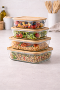 Glass Food Storage Container Set